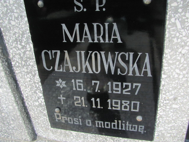 Maria Czajkowska 1927 Gniezno Bierzglinek - Grobonet - Wyszukiwarka osób pochowanych