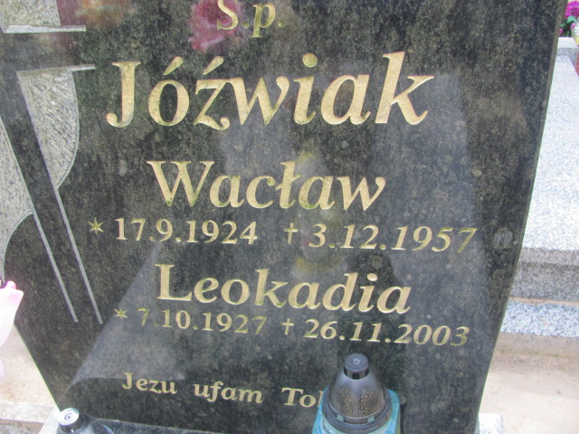 Wacław Jóźwiak 1924 Gniezno Bierzglinek - Grobonet - Wyszukiwarka osób pochowanych