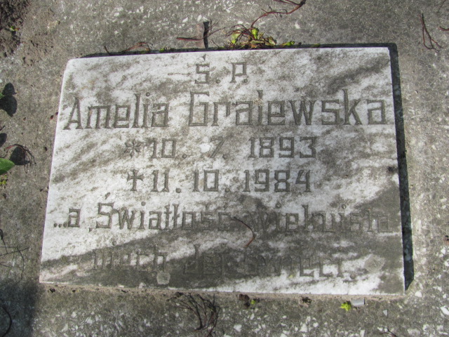 Zofia Gralewska 1887 Gniezno Bierzglinek - Grobonet - Wyszukiwarka osób pochowanych