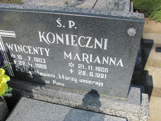 Marianna Konieczna 1906 Gniezno Bierzglinek - Grobonet - Wyszukiwarka osób pochowanych