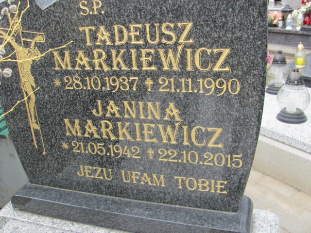 Tadeusz Markiewicz 1937 Gniezno Bierzglinek - Grobonet - Wyszukiwarka osób pochowanych