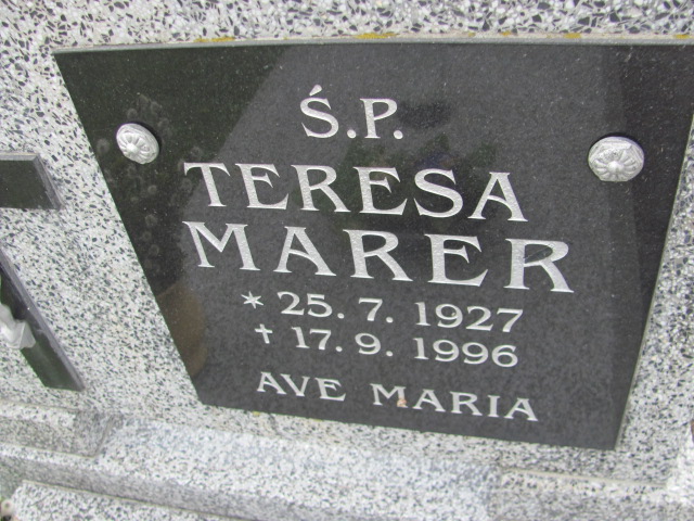 Teresa Marer 1927 Gniezno Bierzglinek - Grobonet - Wyszukiwarka osób pochowanych