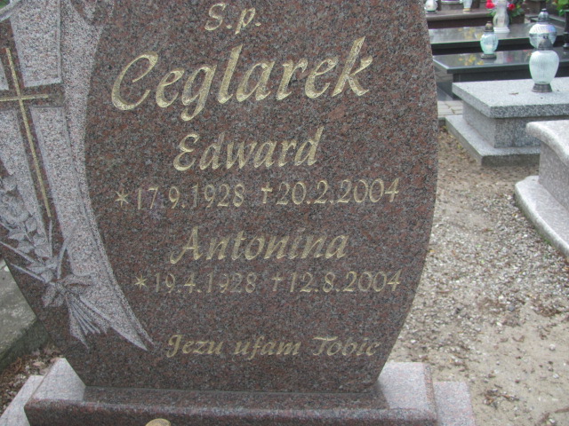 Edward Ceglarek 1928 Gniezno Bierzglinek - Grobonet - Wyszukiwarka osób pochowanych